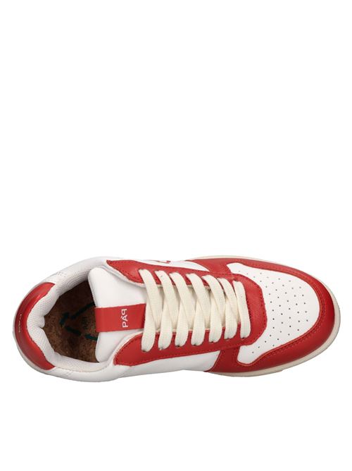 Sneakers in pelle ed ecopelle PAP | PAPD002 033BIANCO-ROSSO
